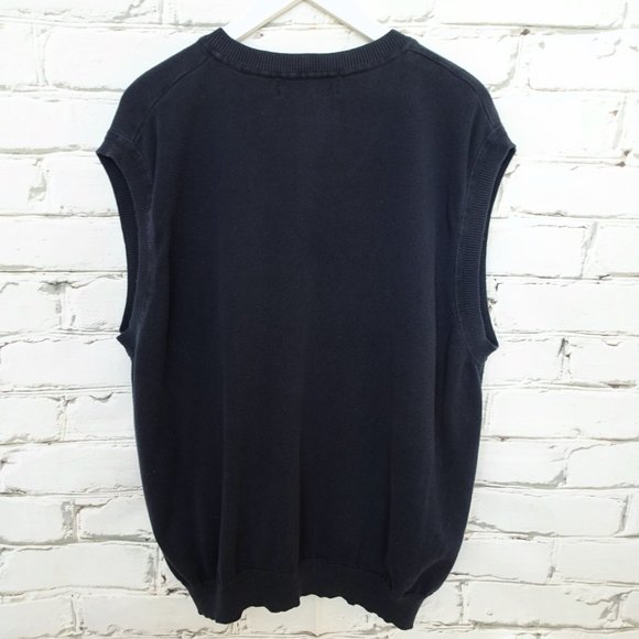 Hunt Club Grand Tour Navy Cotton Vest - Picture 2 of 4